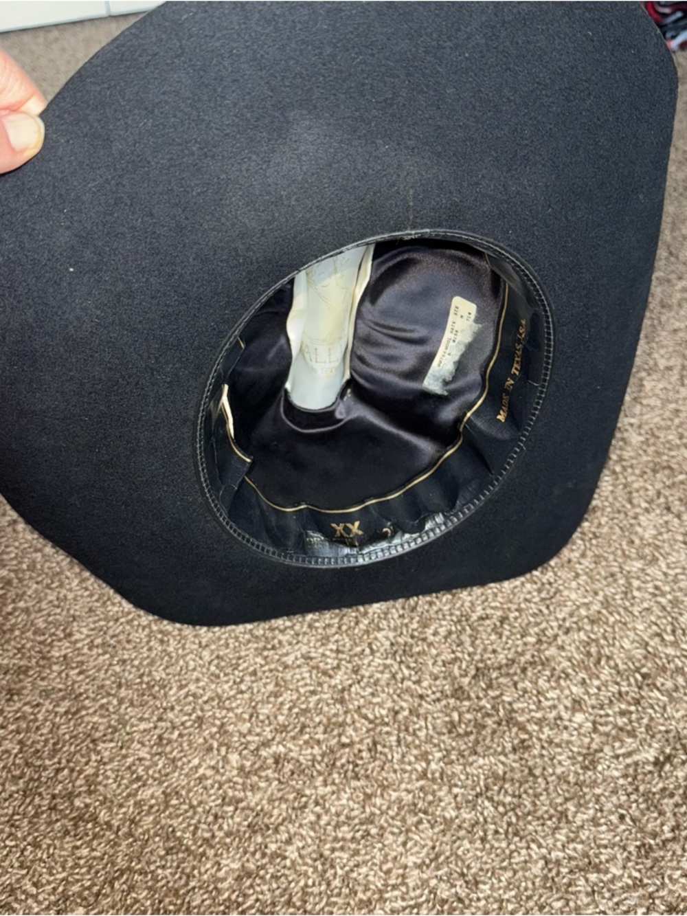 Black Stallion by Stetson Cowboy Hat Sz XX - Picture 13 of 16
